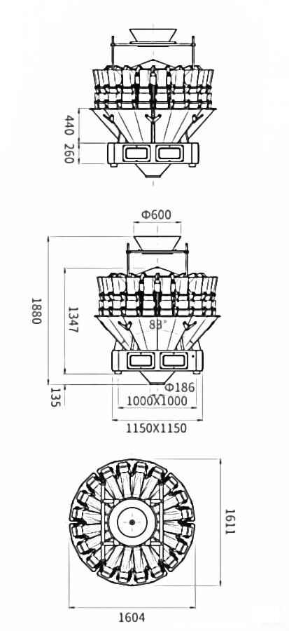 MEF Vertical Intermittent Motion Cartoner Machine